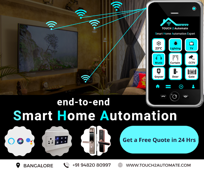 Smart home project by Touch2Automate- Smart Home Automation Services Bangalore