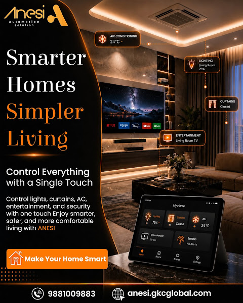 Smart home project by Anesi Automation | Home Automation | Smart Home System In Pune