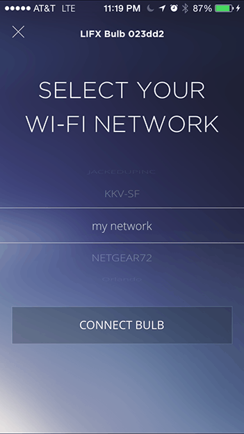 Installing LIFX bulb- Setup-Step-3