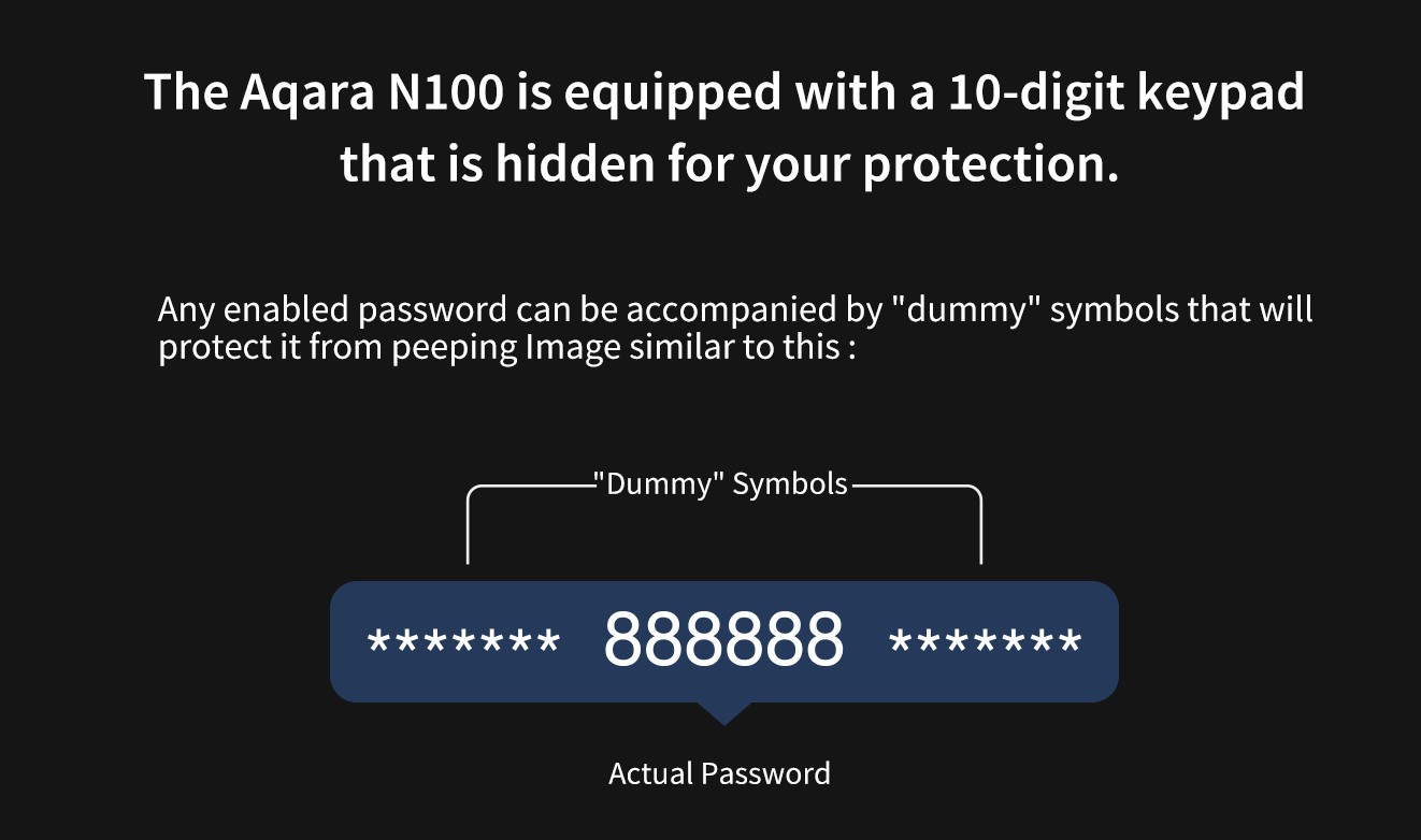 Aqara Smart Door Lock N100 - Dummy digits