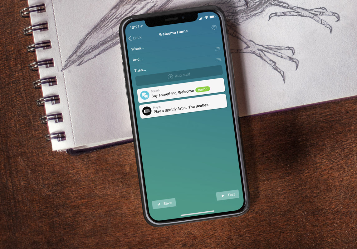Athom Homey Pro - Set Status