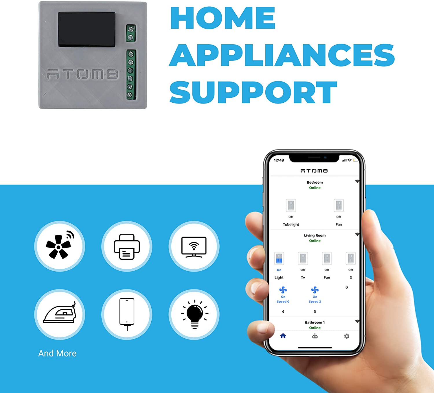 Atom8 Smart Duo Switch8 - Appliances