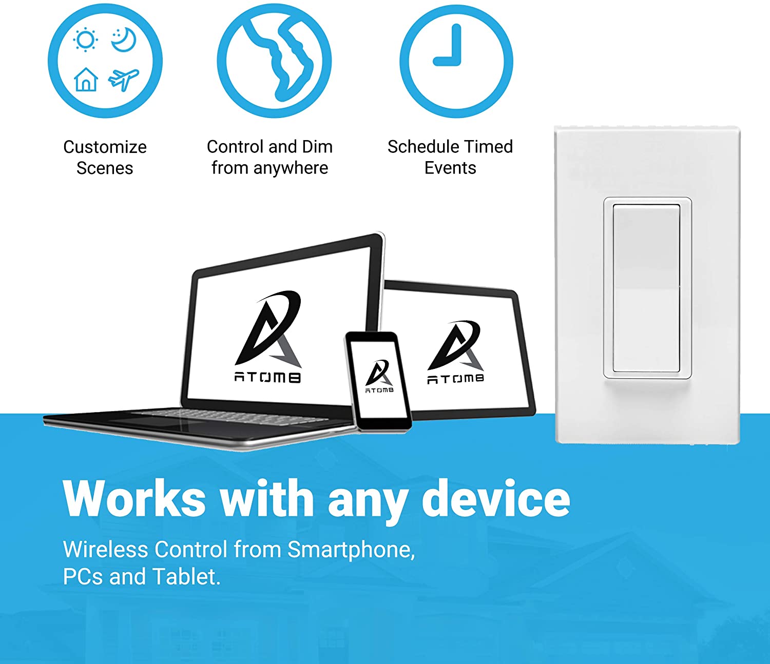 Atom8 Smart Quad Switch8 - Works with any device