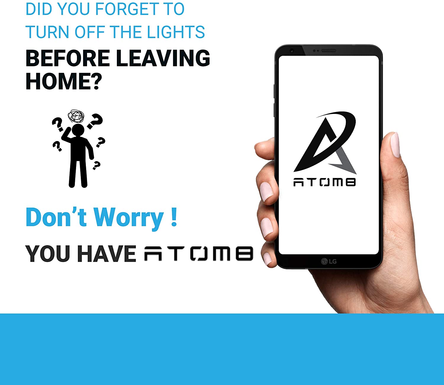 Atom8 WiFi Smart Plug 16A - Operate appliances