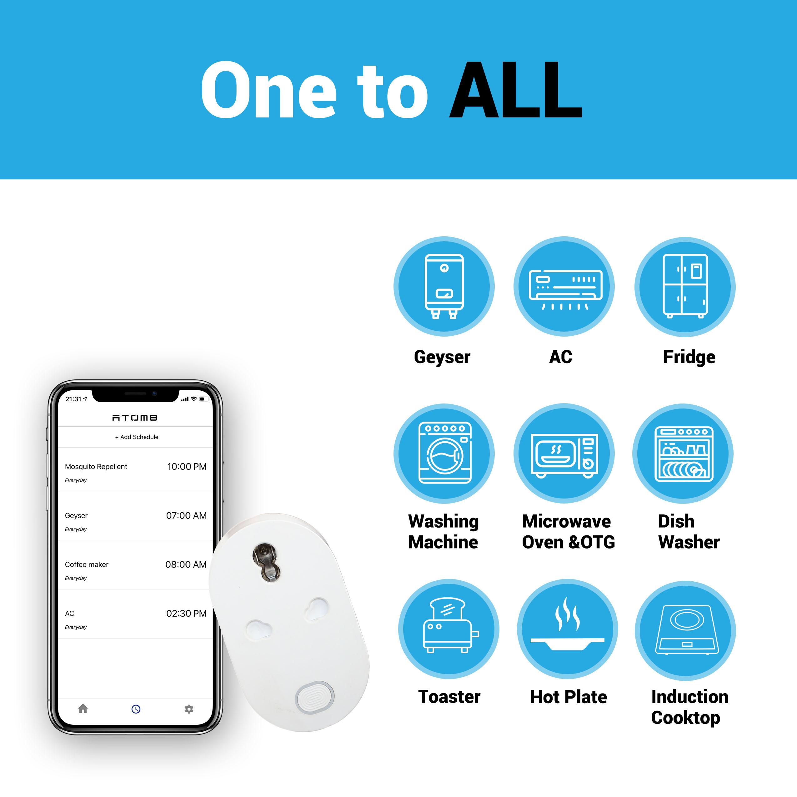 Atom8 Smart Plug 16A