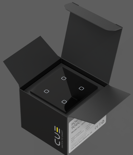 Cue Modular Four Wi-Fi Touch Switch