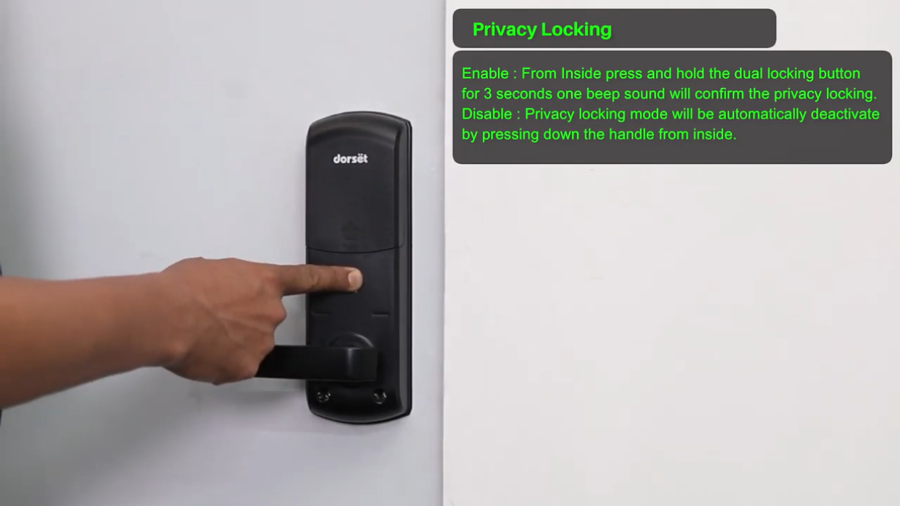 DG 501 - Privacy locking