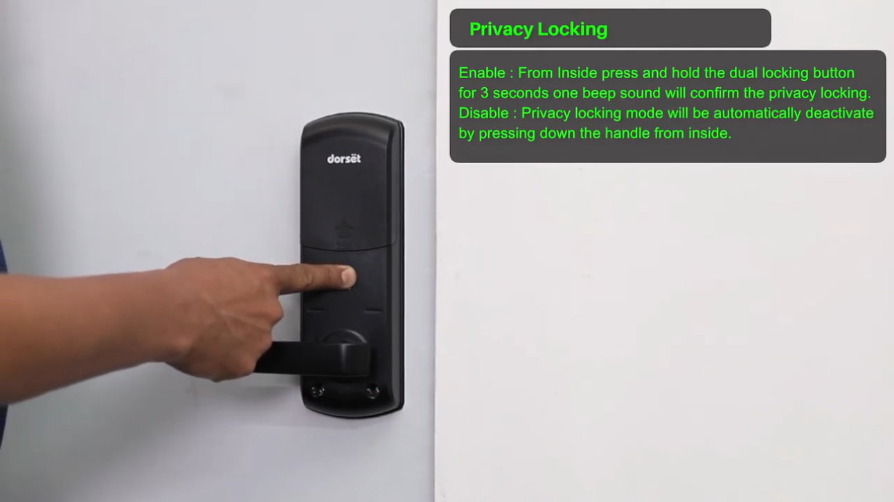 DG 502 - Privacy locking