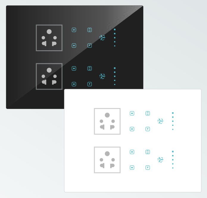 DigiLife Touch 8 Switch 2 Fan 2 Socket