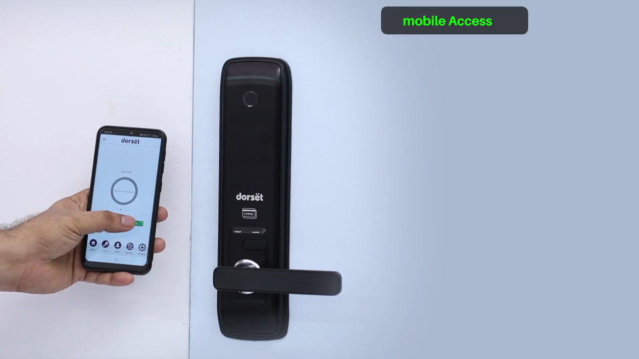 Dorset BLE Digital Lock - DG 801 - Unlock via Smartphone app