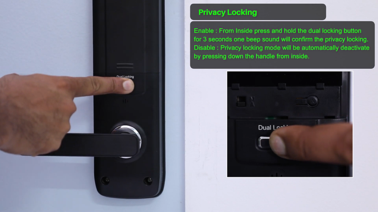 Dorset BLE Digital Lock - DG 801 - Privacy Locking