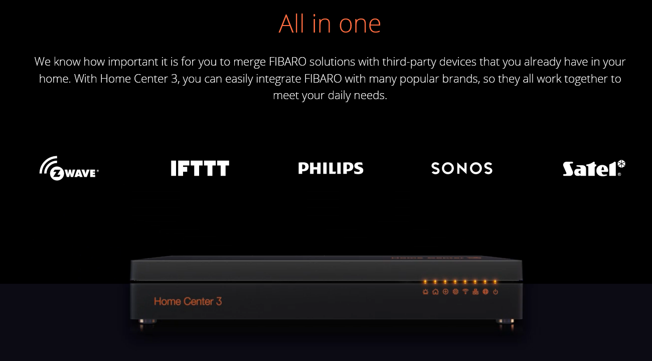 Fibaro Home Center 3 - Third party integration