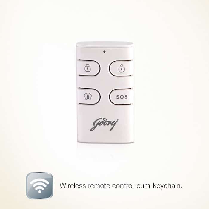 Godrej Eagle I Smart Plug and Play Alarm System (White and Red)