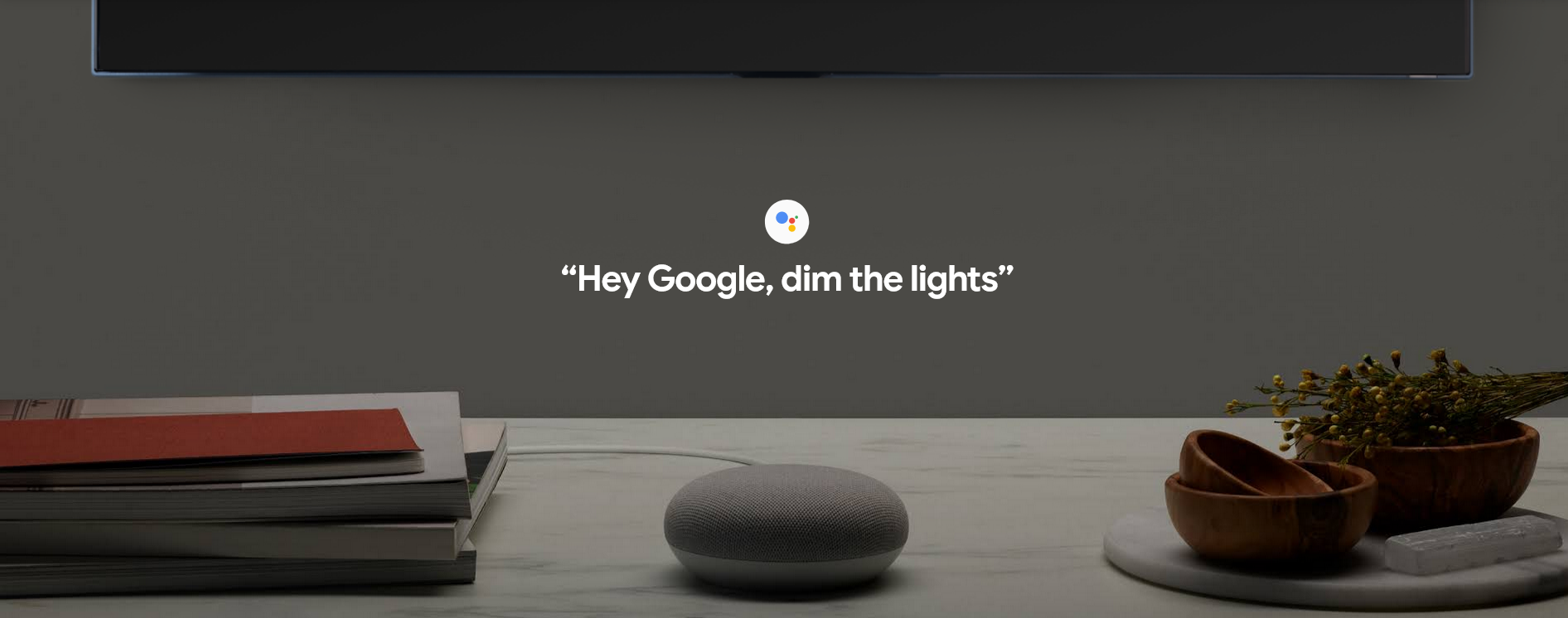 Google Home - Dim Lights