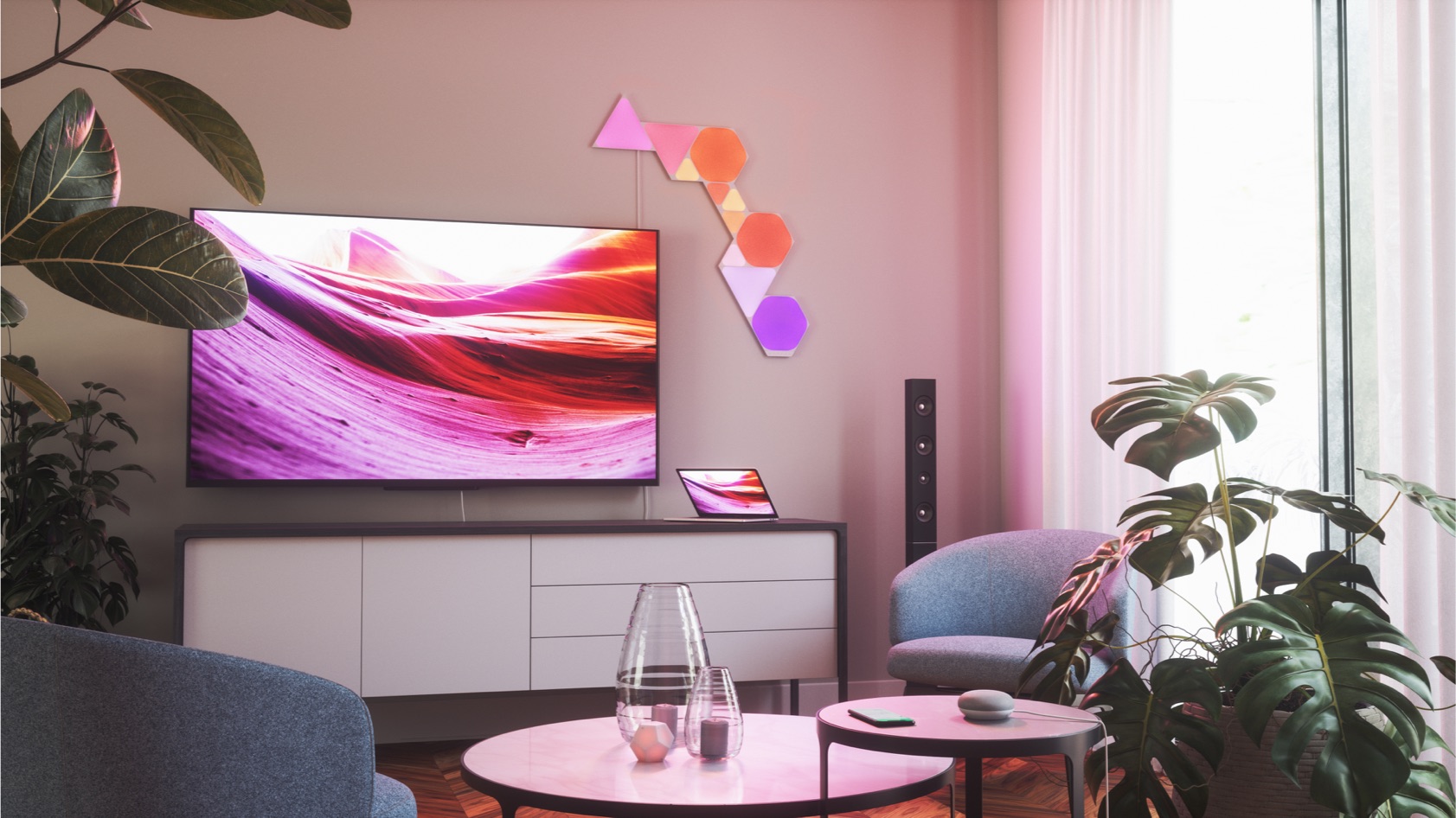 Nanoleaf Hexagon Starter Kit - Google Home integration