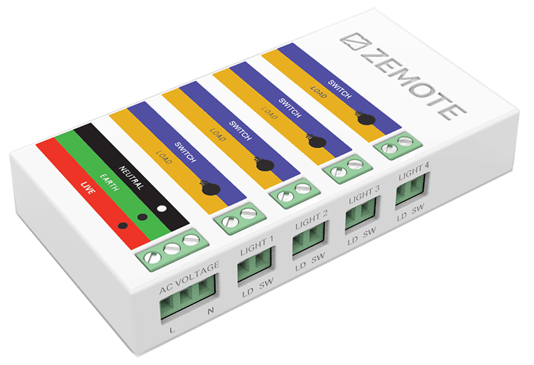 Zemote Light Module (4 channel non-dimming)