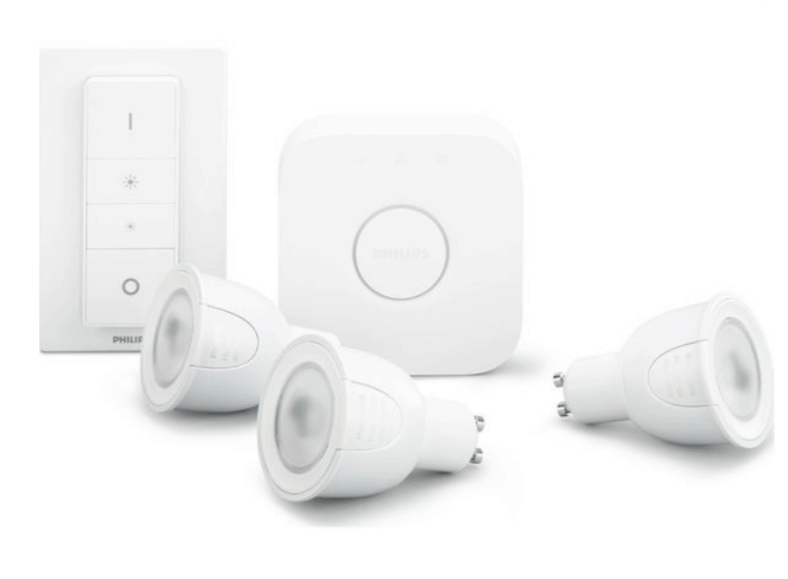 Philips Hue White and Colour Ambiance GU10 Starter Kit