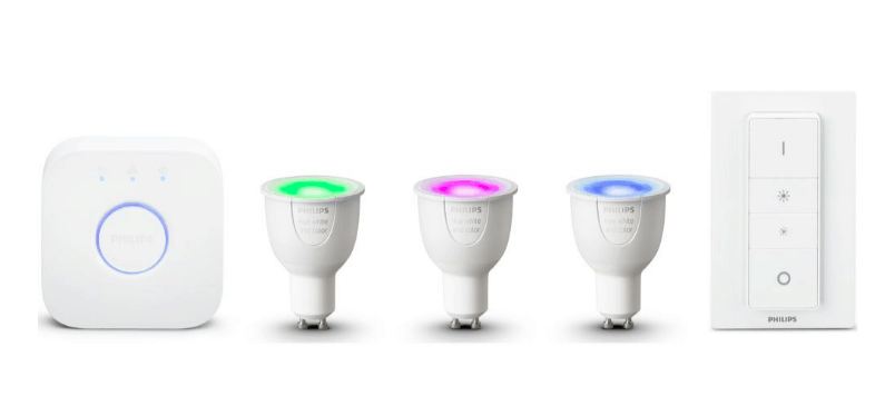 Philips Hue White and Colour Ambiance GU10 Starter Kit