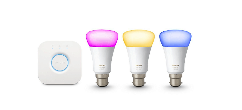 Philips HUE White and Colour Ambiance B22 Starter Kit - UK