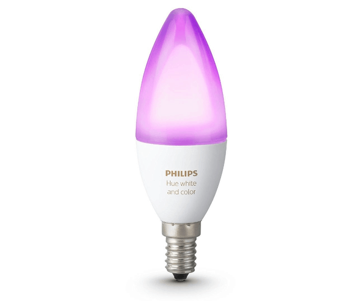Philips Hue White and Colour Ambiance Single Bulb - E14