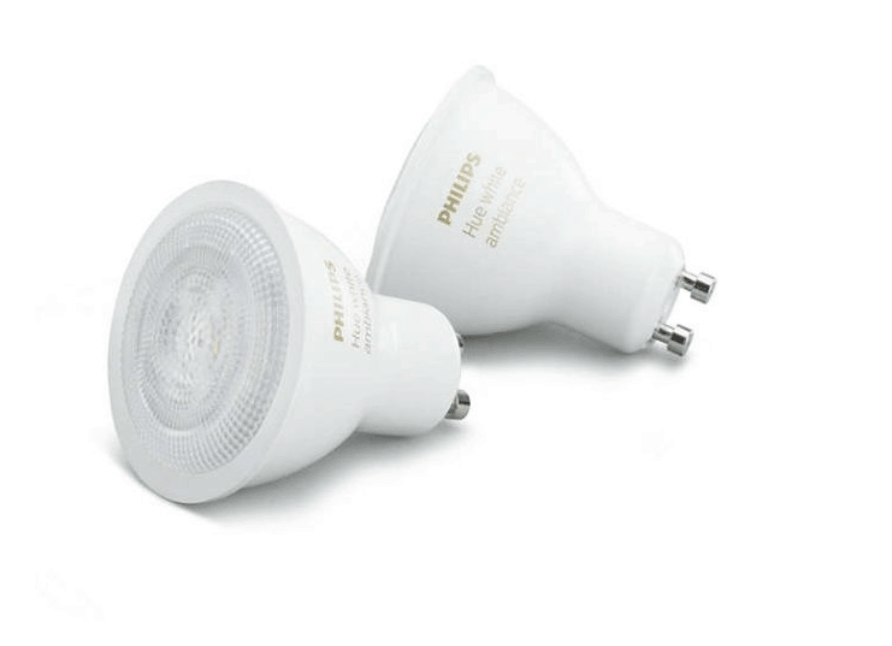 Philips HUE White Ambiance Single Bulb GU10 Dual Pack