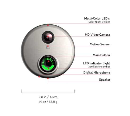 Skybell Video Doorbell specifications