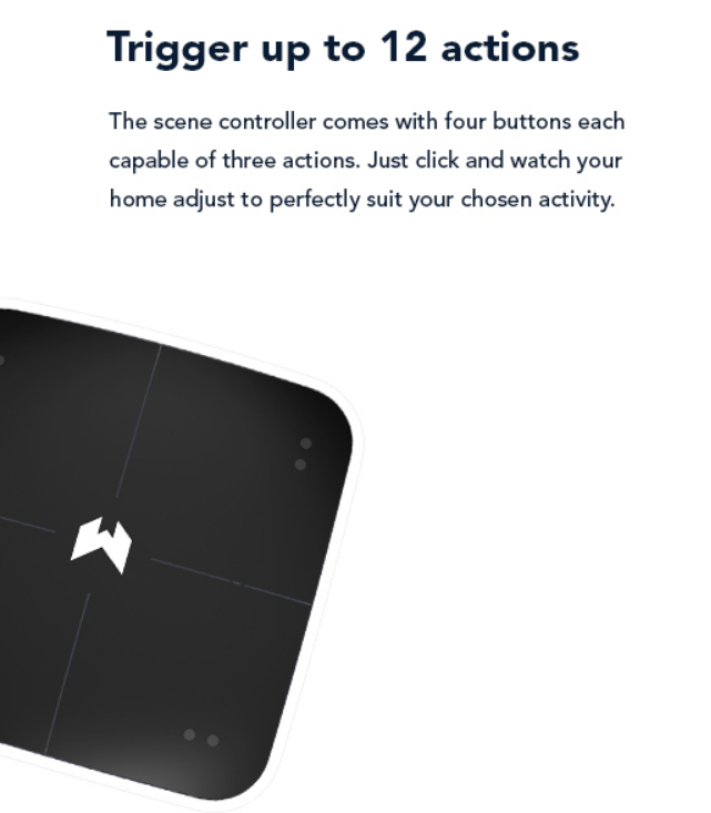 Wozart Scene Controller - Trigger 12 actions