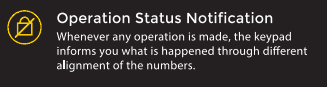 Operation status notification