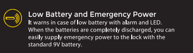 Low battery and Emergency power