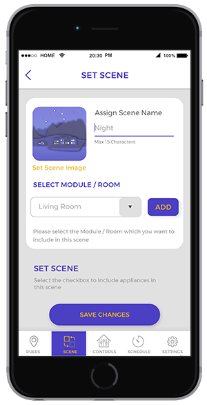 Zemote Scene Controller - Set Scenes